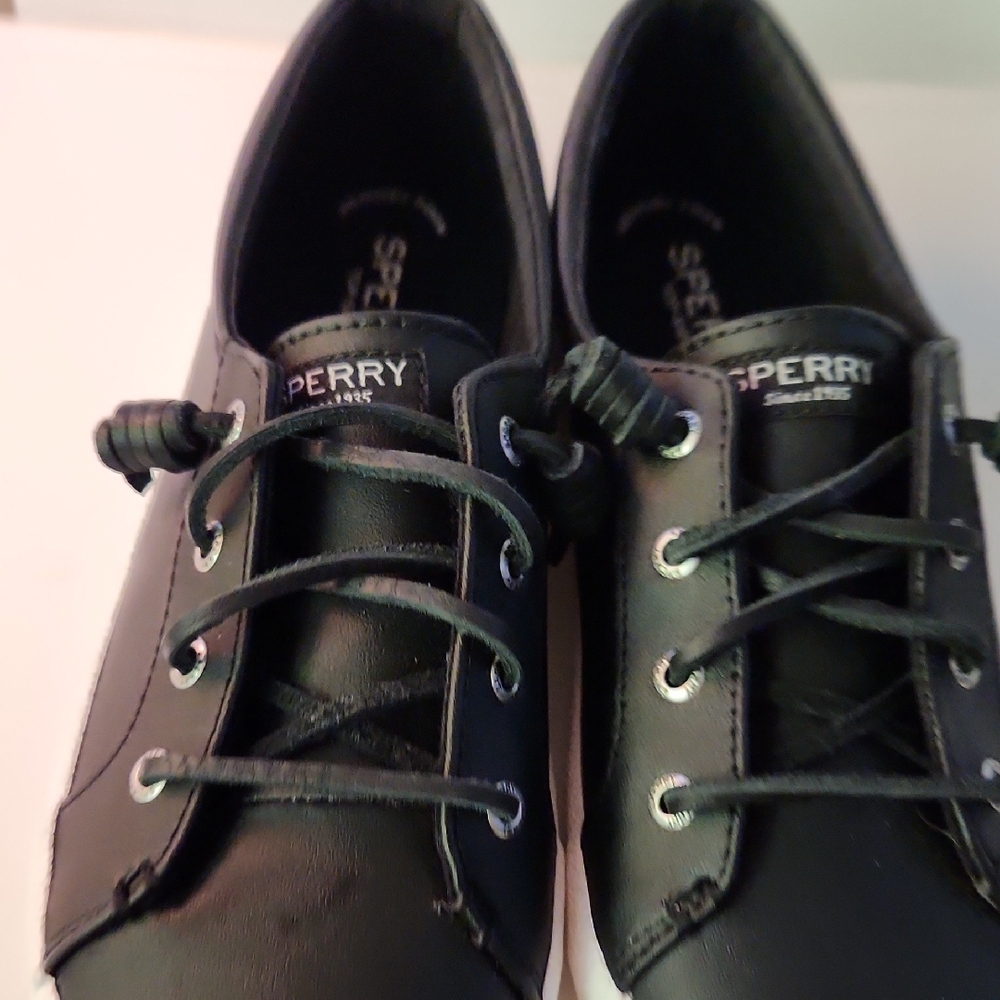 Sperry Womens Black and White Sneakers Size 8.5 - Picture 7 of 10